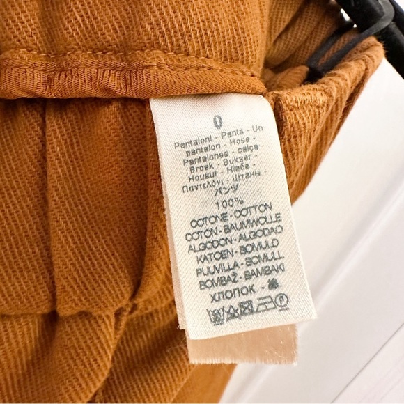 NEW Forté Forté Tapered Cotton Cargo Trousers Camel Brown sz 0 - Picture 11 of 11